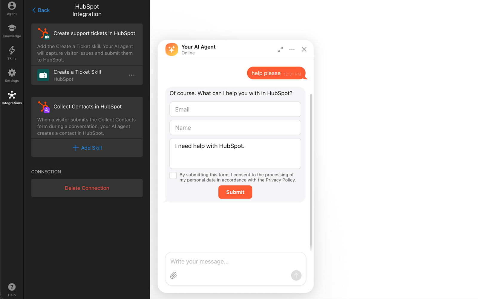 create ticket